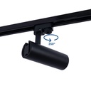 CCT LED 1-phase track spotlight - 10W - CRI 90 - KGP Driver - Black