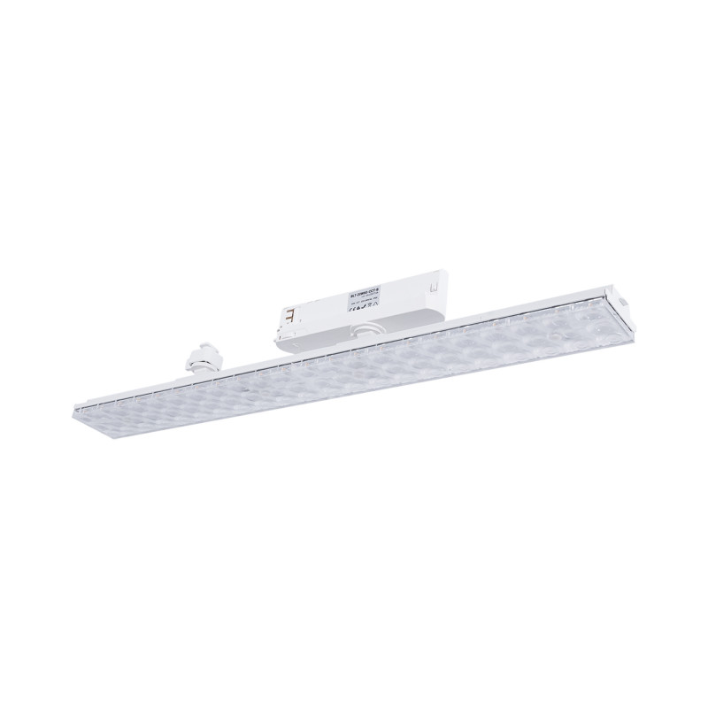 Linear adjustable LED spotlight for 3-phase track - 20W - CCT - CRI90 - KGP Driver - Black