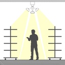 Linear adjustable LED spotlight for 3-phase track - 20W - CCT - CRI90 - KGP Driver - Black