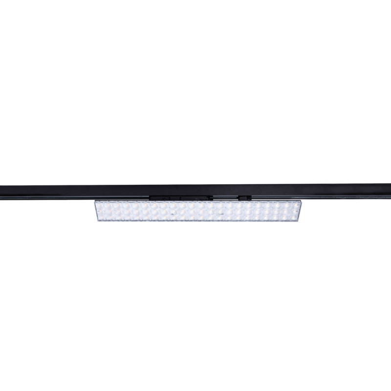 Linear adjustable LED spotlight for 3-phase track - 20W - CCT - CRI90 - KGP Driver - Black