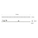 Linear adjustable LED spotlight for 3-phase track - 40W - CCT - CRI90 - KGP Driver - White