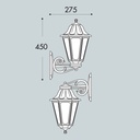 Wall sconce lantern FUMAGALLI BISSO/ANNA E27 IP55