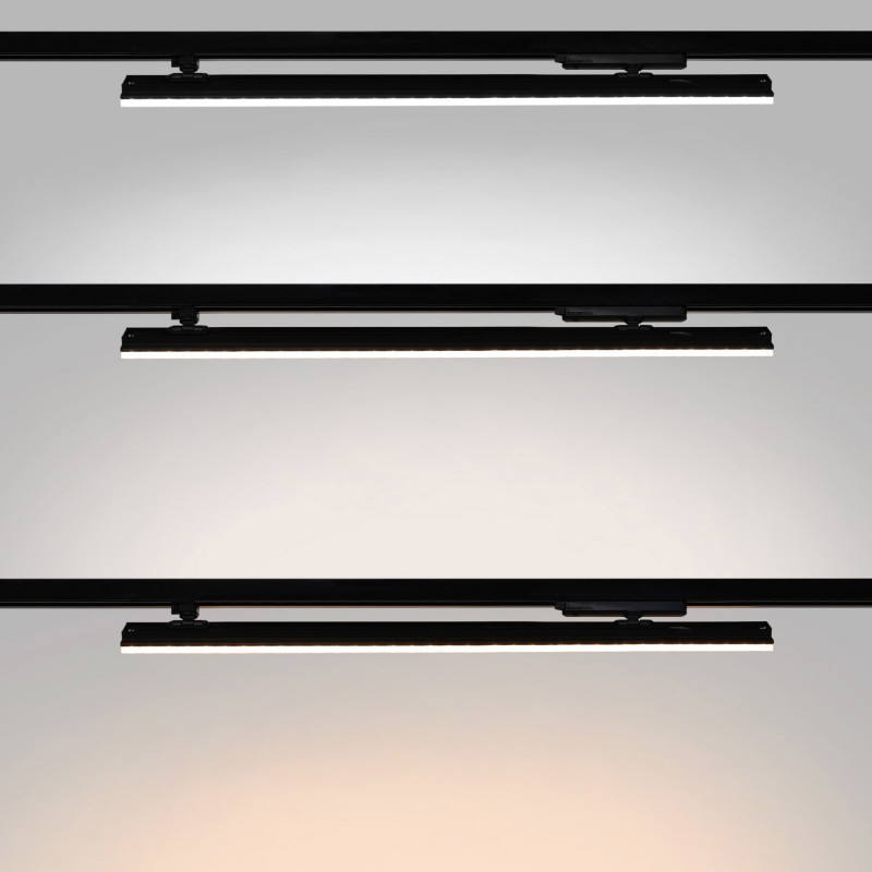 Linear adjustable LED spotlight for 3-phase track - 40W - CCT - CRI90 - KGP Driver - White