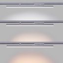 Linear adjustable LED spotlight for 3-phase track - 40W - CCT - CRI90 - KGP Driver - White