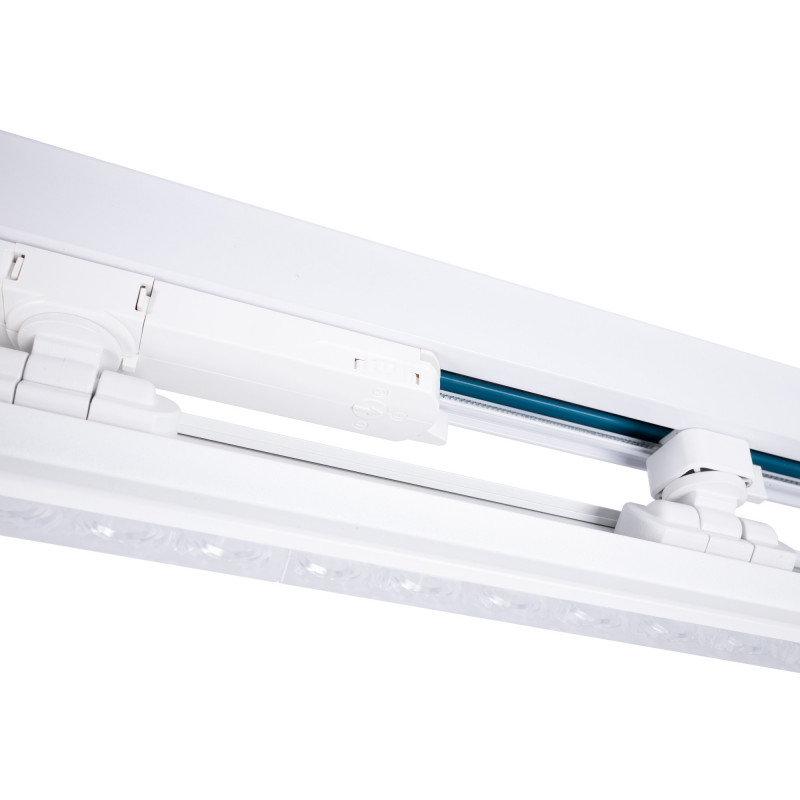 Linear adjustable LED spotlight for 3-phase track - 40W - CCT - CRI90 - KGP Driver - White