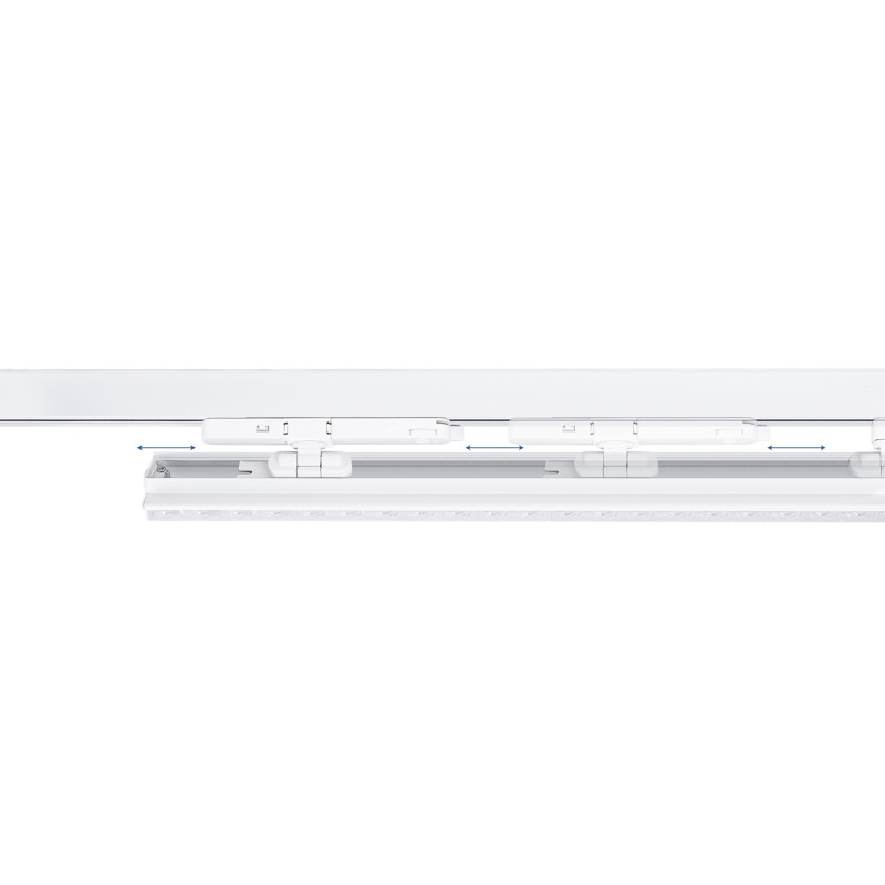 Linear adjustable LED spotlight for 3-phase track - 40W - CCT - CRI90 - KGP Driver - White