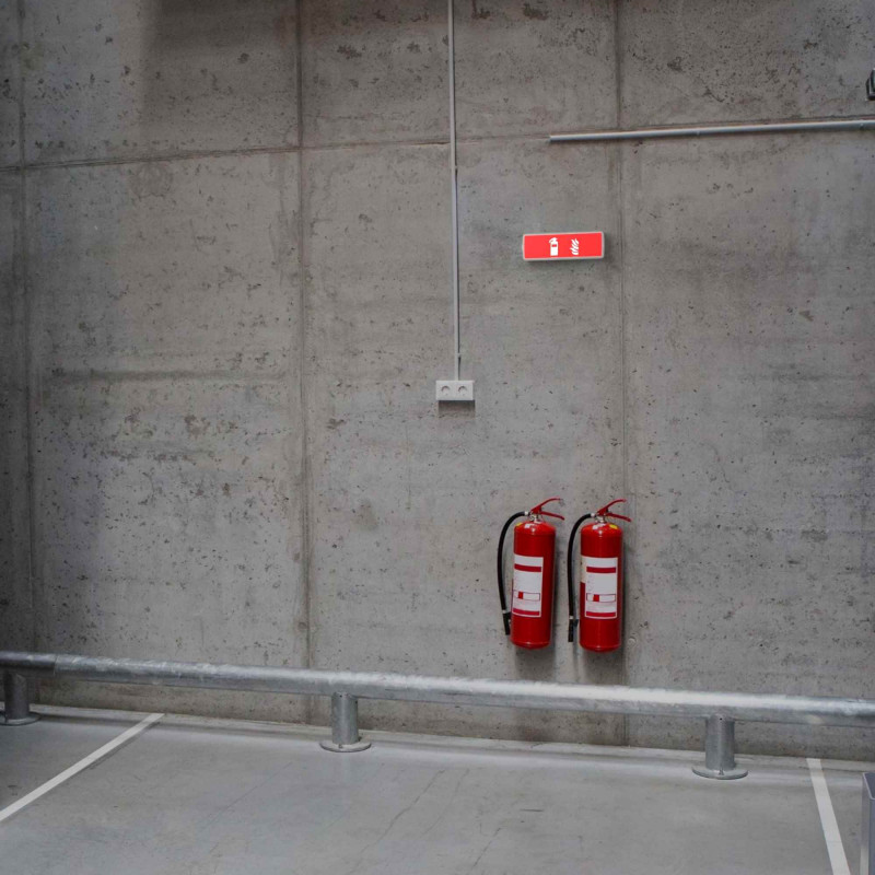 KIT Self-adhesive pictogram "Fire extinguisher" + 3W Emergency light