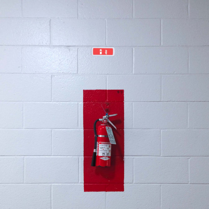 KIT Self-adhesive pictogram "Fire extinguisher" + 3W Emergency light