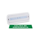 KIT Pictograma autoadhesivo "Salida de Emergencia" + Luz de emergencia 3W