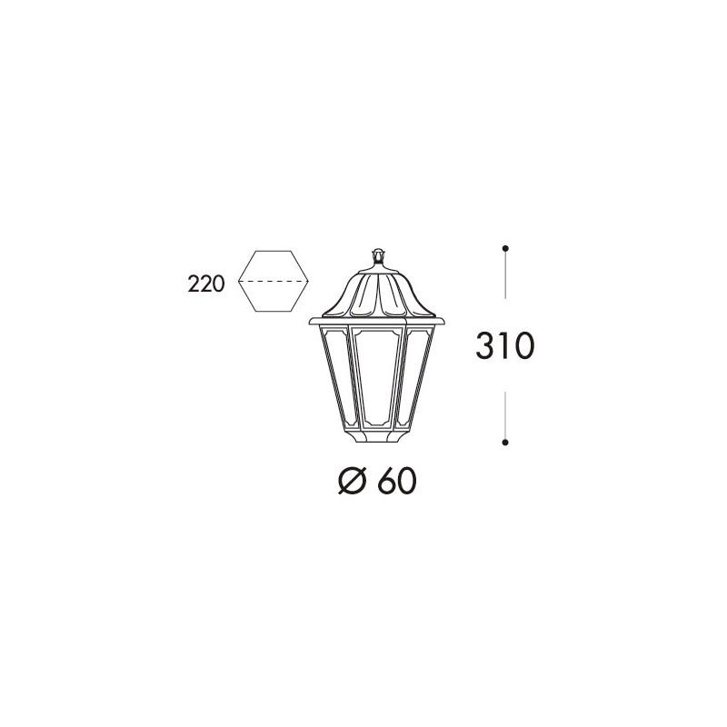 FUMAGALLI MIKROLOT/ANNA floor lamp E27 IP55