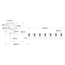 Solar string lights - 25 E10 LED Filament Bulbs - IP44 - 9.2 meters