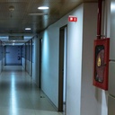Permanent emergency light with "Hydrant" pictogram
