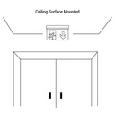 Permanent emergency light with "Fire extinguisher" pictogram