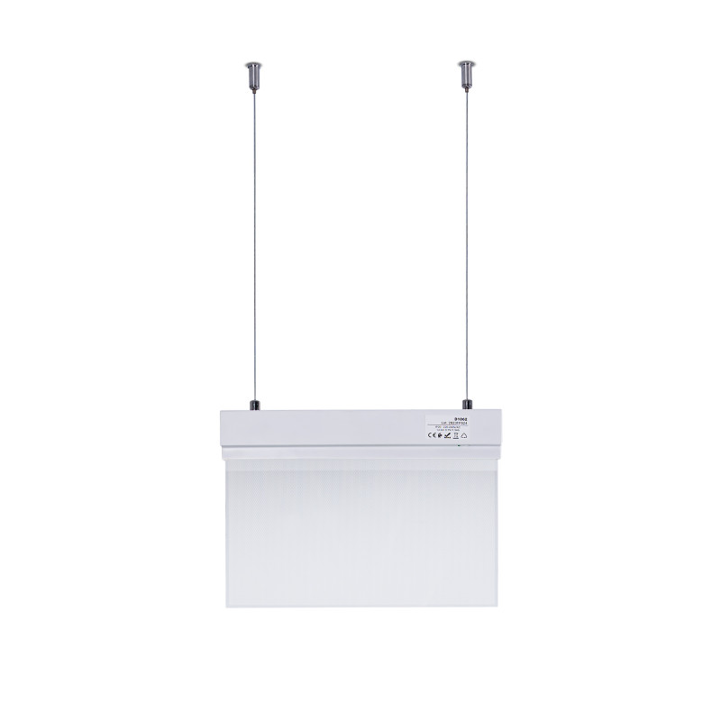 Hanging permanent emergency light with "Side arrow" pictogram
