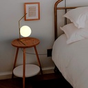 Crystal ball table lamp "OCTO" - E27 - Ø 15cm