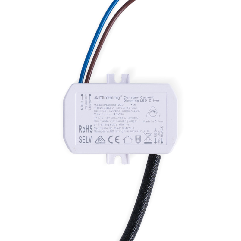 LED Module for MR16/GU10 downlight ring - 7W - TRIAC dimmable - 45º - CRI 90