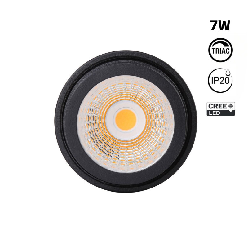 LED Module for MR16/GU10 downlight ring - 7W - TRIAC dimmable - 45º - CRI 90