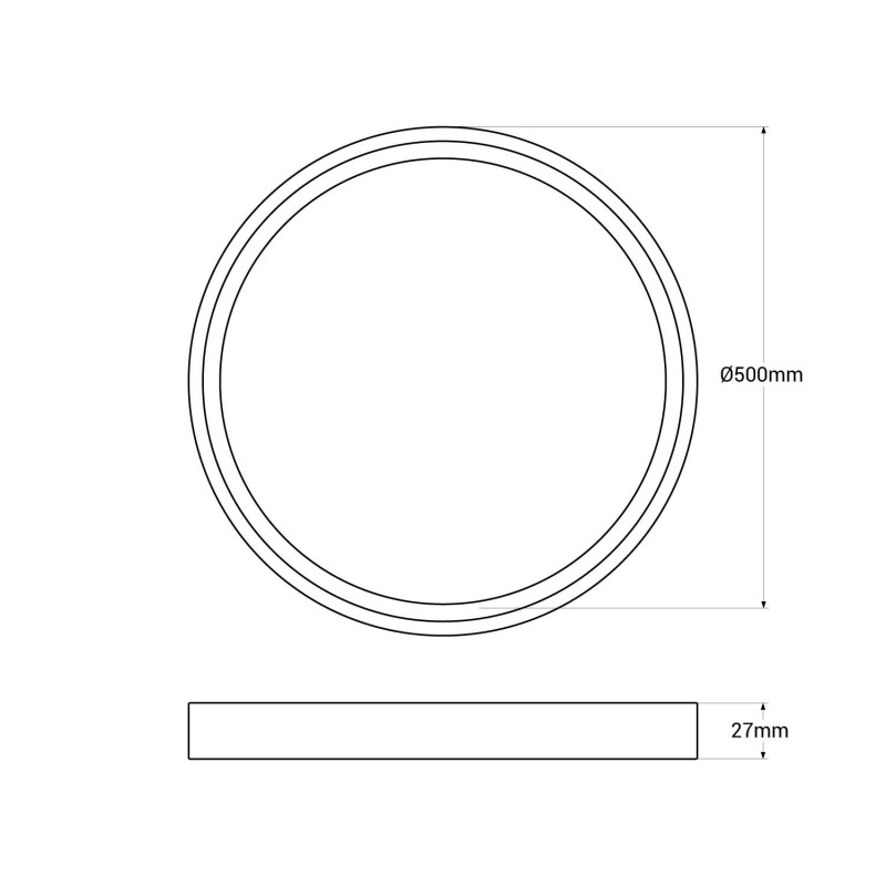 Round CCT LED Ceiling light - 40W - IP40