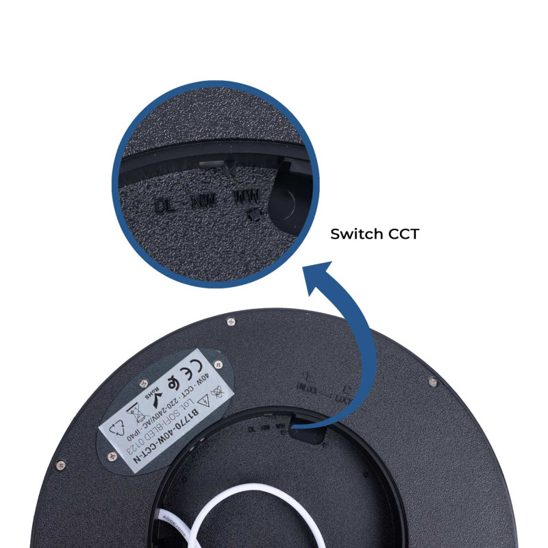 Round CCT LED Ceiling light - 40W - IP40