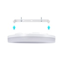 Tri-proof CCT LED ceiling light with motion sensor - 24W - Ø28cm - IP65