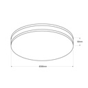 Tri-proof CCT LED ceiling light with motion sensor - 24W - Ø28cm - IP65