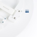 Tri-proof CCT LED ceiling light with motion sensor - 24W - Ø28cm - IP65