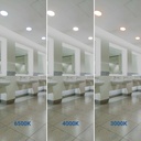 Tri-proof CCT LED ceiling light with motion sensor - 24W - Ø28cm - IP65