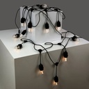 Solar string light - 15 E27 LED Filament Bulbs - IP44 - 10 metres