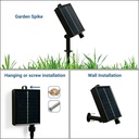 Solar string light - 15 E27 LED Filament Bulbs - IP44 - 10 metres