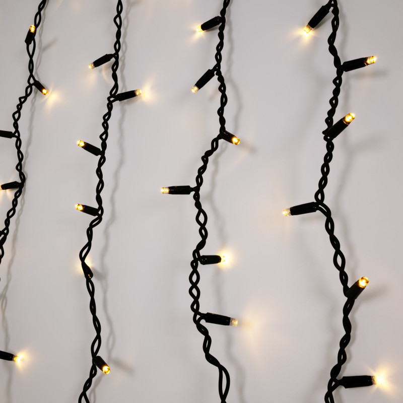LED Curtain lights - 1.5m x 90cm - 100 lights - Cool white
