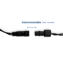 LED Curtain lights - 1.5m x 90cm - 100 lights - Cool white