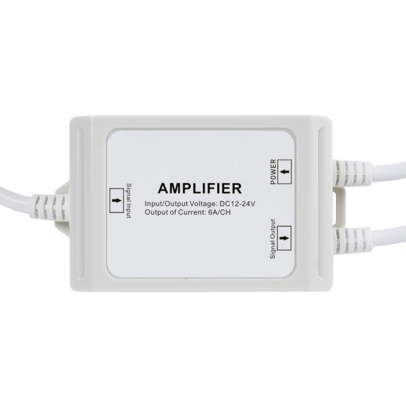 Single colour Amplifier/repeater - Tri-proof 12-24V DC - 6A/channel - IP67