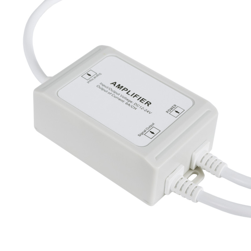 Single colour Amplifier/repeater - Tri-proof 12-24V DC - 6A/channel - IP67