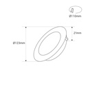 Ultra slim LED Downlight 6W - CCT - Cut Ø 110mm - 3 colors