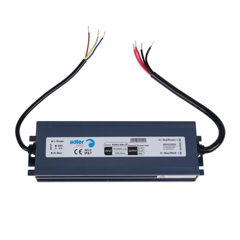 Waterproof 12V power supply - 300W - IP67 - 25A
