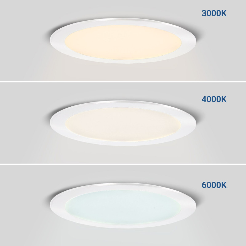 Ultra slim LED Downlight 12W - CCT - Cut Ø 155mm - 3 colors