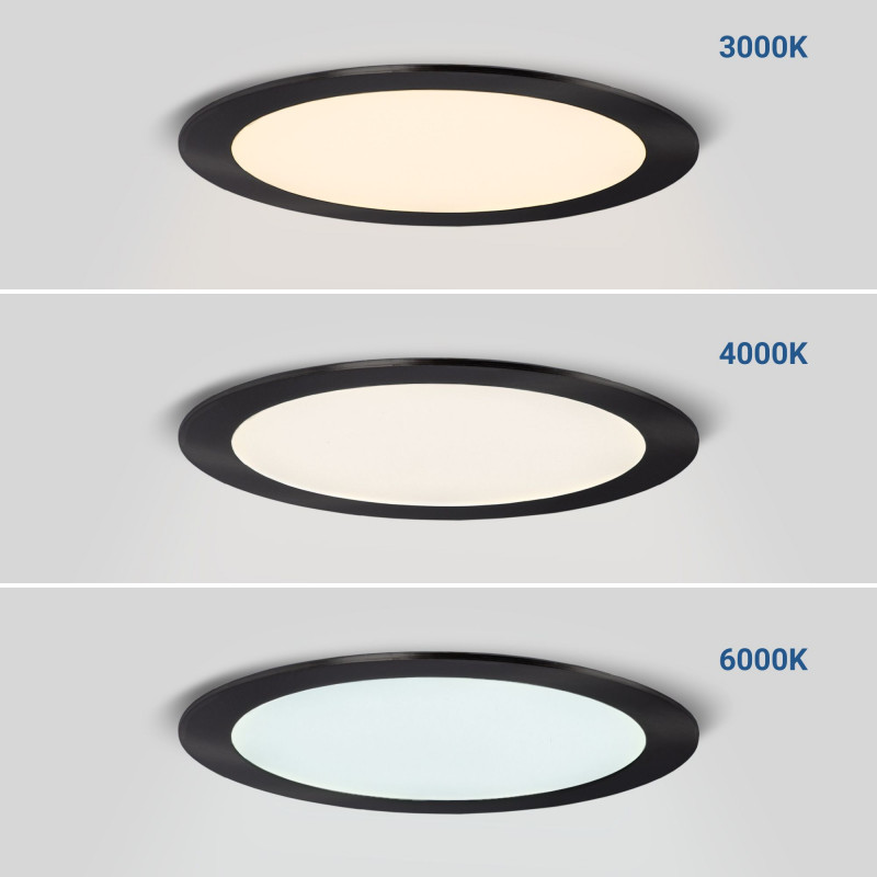 Ultra slim LED Downlight 12W - CCT - Cut Ø 155mm - 3 colors