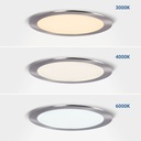 Ultra slim LED Downlight 12W - CCT - Cut Ø 155mm - 3 colors