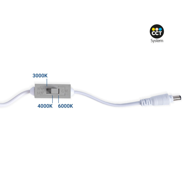 Ultra slim LED Downlight 12W - CCT - Cut Ø 155mm - 3 colors
