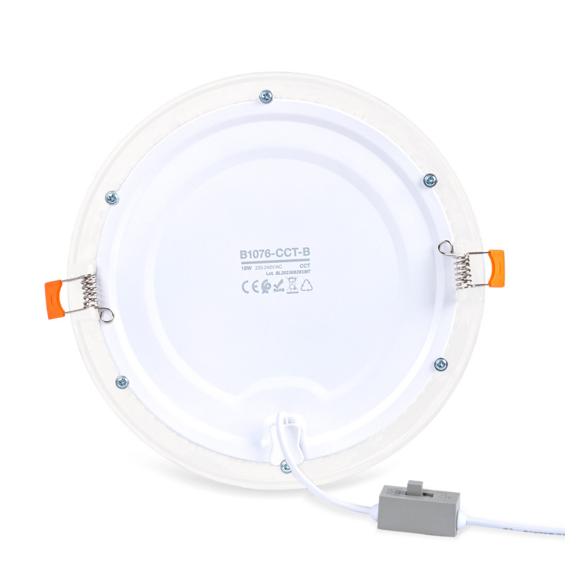 Ultra slim LED Downlight 18W - CCT - Cut Ø 208mm - 3 colors