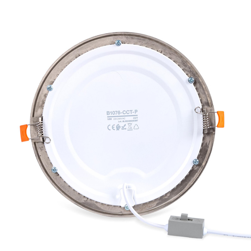 Ultra slim LED Downlight 18W - CCT - Cut Ø 208mm - 3 colors