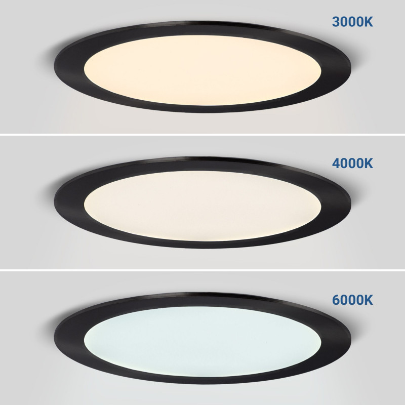 Ultra slim LED Downlight 18W - CCT - Cut Ø 208mm - 3 colors