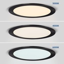 Ultra slim LED Downlight 18W - CCT - Cut Ø 208mm - 3 colors