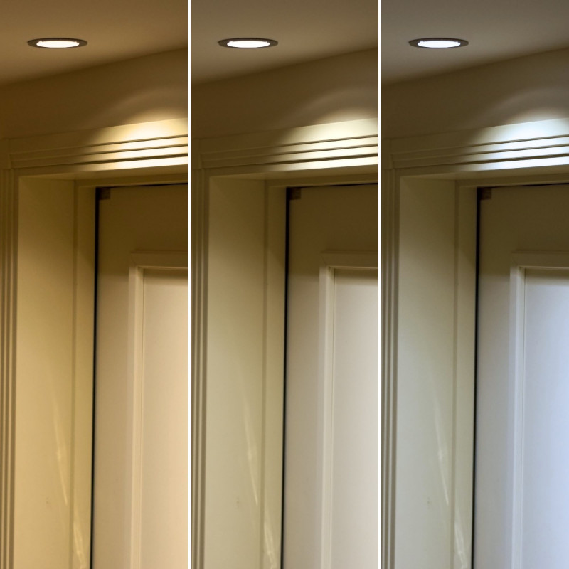 Ultra slim LED Downlight 18W - CCT - Cut Ø 208mm - 3 colors