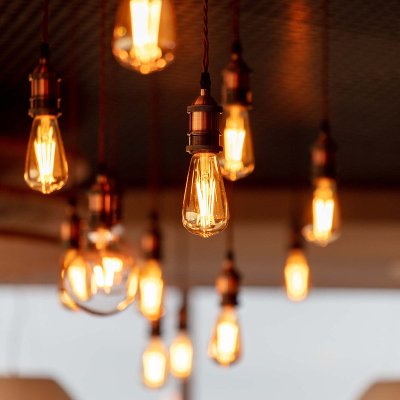Retro/Vintage pendant lamp - E27 - 4 colours