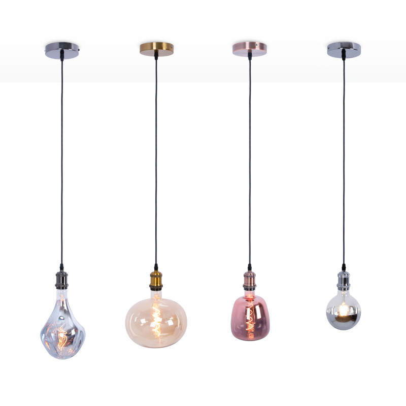 Retro/Vintage pendant lamp - E27 - 4 colours