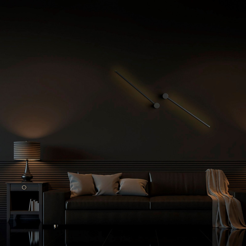 Minimalist linear wall light "KENDA-R" - 10W - 360º rotatable - Warm white