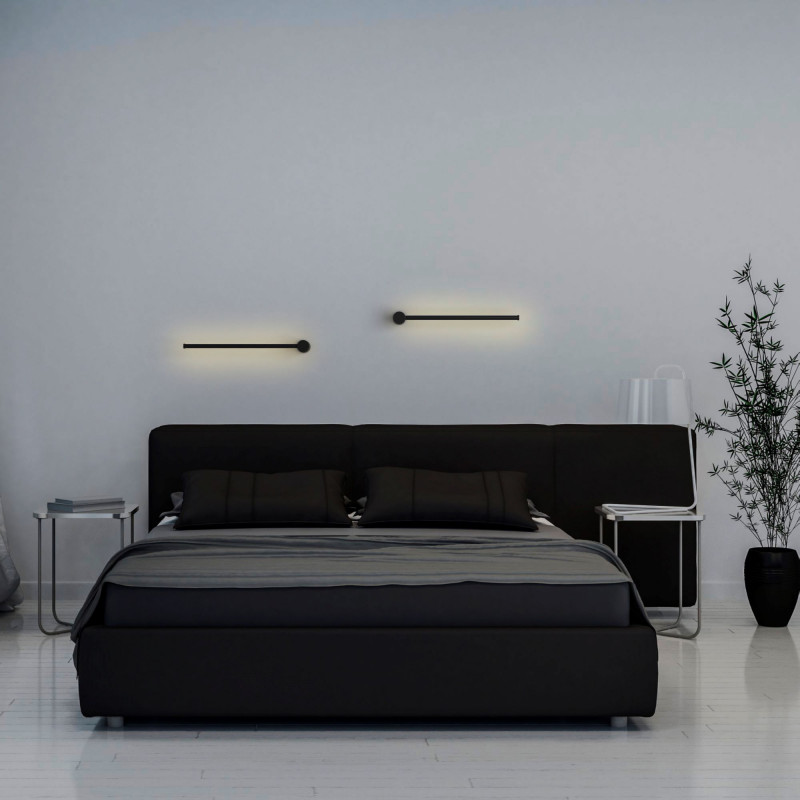 Minimalist linear wall light "KENDA-R" - 10W - 360º rotatable - Warm white