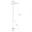 Minimalist pendant light "Bila" - GU10