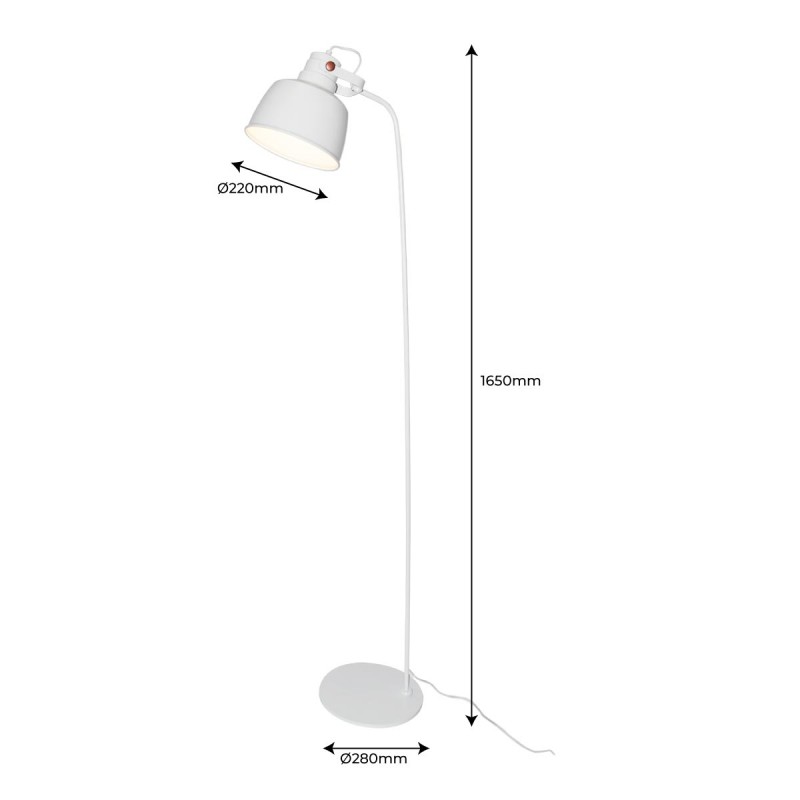 Nordic floor lamp "KUKKA" 165cm